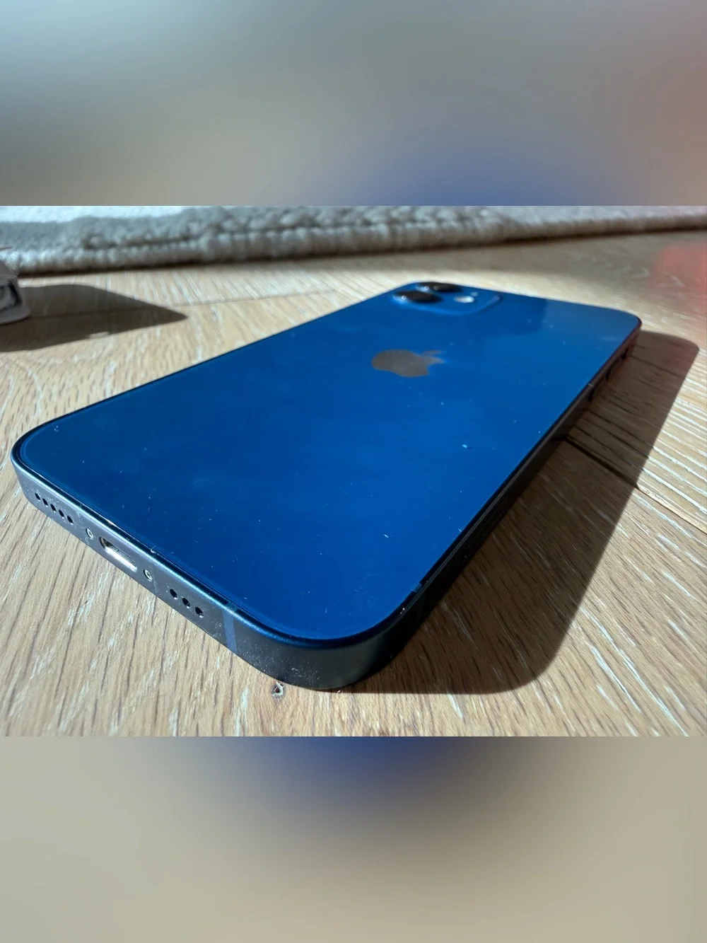 Apple iPhone 12 Navy Blue with Headphones and USB A Charging Cable 64GB
